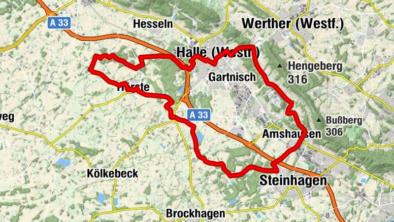 Radweg für Genießer - Etappe Halle (Westf.)