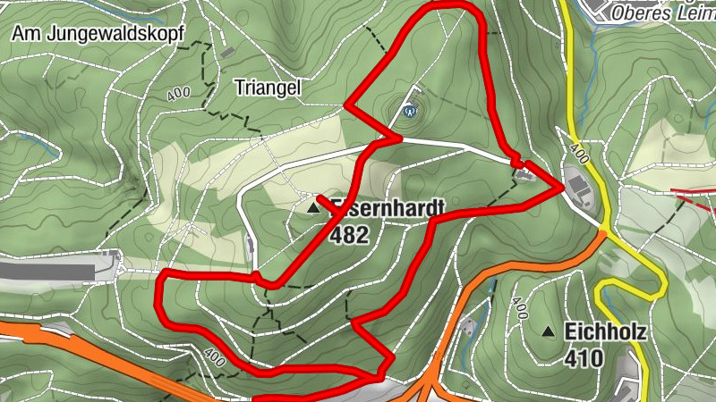Bergbau-Pfad an der Eisernhardt (Große Runde)