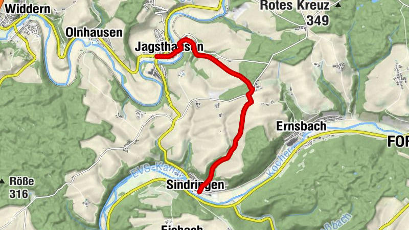 Querverbindung Q2 Forchtenberg-Sindringen - Jagsthausen