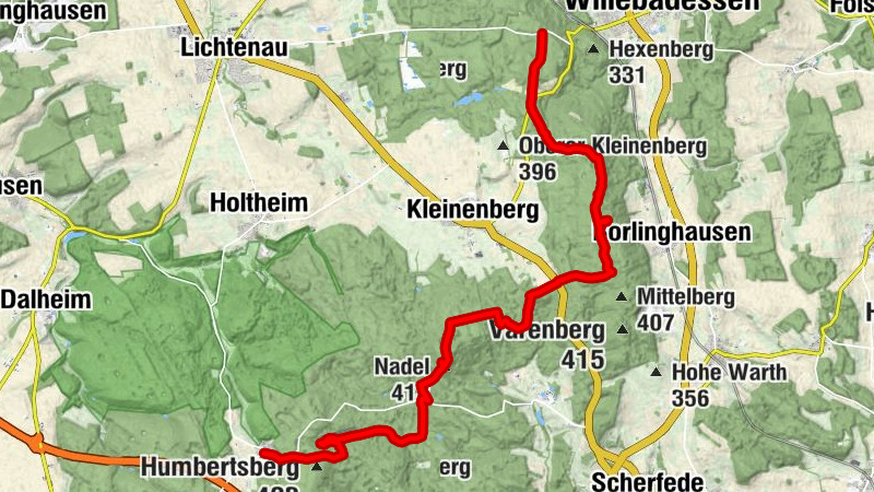 Hermannshöhen E.12 Willebadessen - Blankenrode