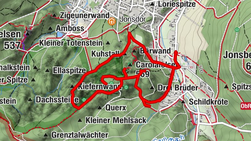 Steinzoo im Zittauer Gebirge: Mühlsteinbrüche Jonsdorf