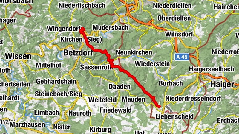 Siegerland-Höhenring Etappe 3: Burbach/Lippe - Freusburg