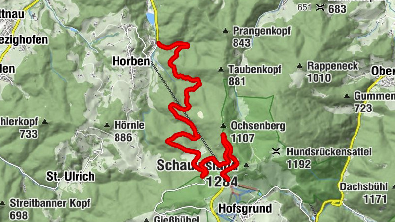 Schwarzwald Bergetappe Schauinsland 1.200m