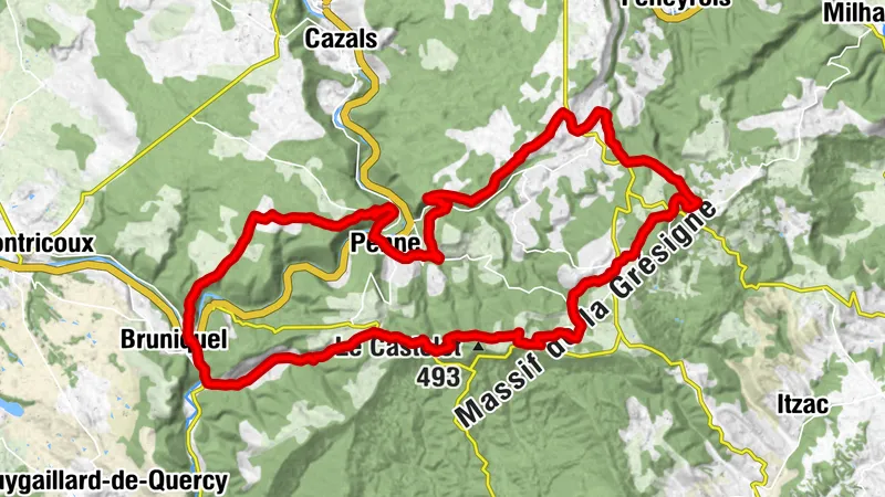 Mountainbike-Rundkurs Nr. 19 Grand Penne