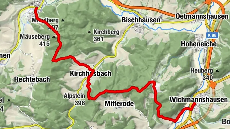 AN03 Waldkappel - Wichmannshausen