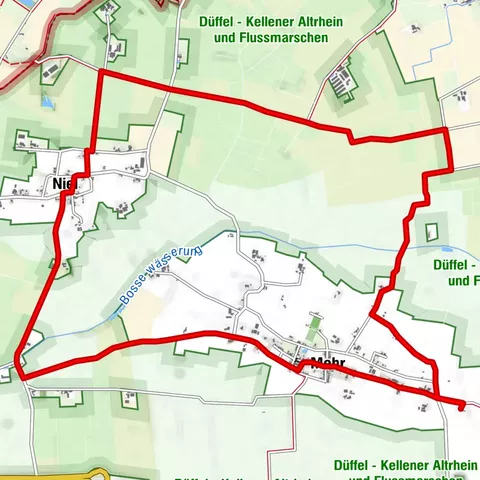 Mitten-durch-die-Düffel-Route  - NABU Fahrradtouren durch die Düffel