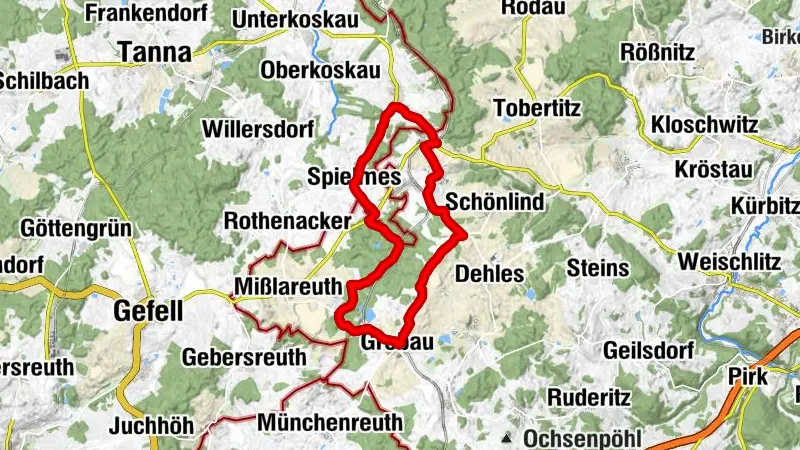 Graveltour Burgsteingebiet Reuth - Grobau
