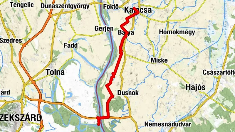 ST311 Kalocsa - Bóni-fok