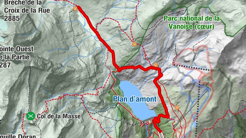 Wanderung zum Refuge du Fond d'Aussois - 2. Etappe - Vom Refuge du fond d'Aussois nach Aussois