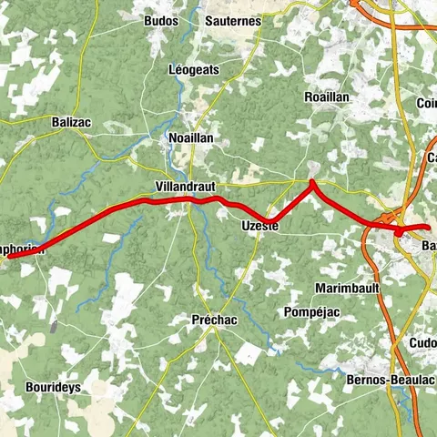 Tour de Gironde à vélo : étape 5 - Bazas / Saint-Symphorien