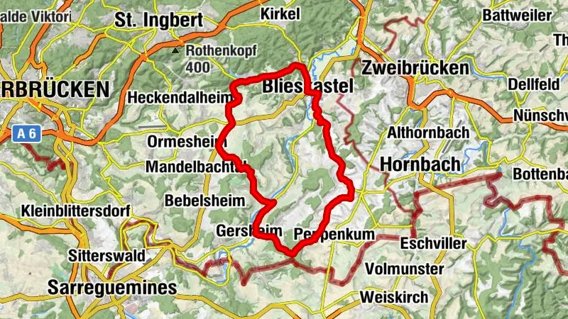 Rennradrunde 2 Blieskastel-Medelsheim