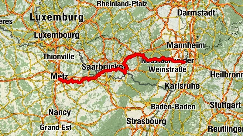 Jakobsweg Speyer-Metz Nordroute