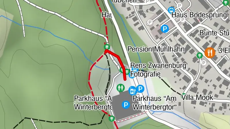 Rodelbahn am Parkhaus am Winterbergtor - Schierke