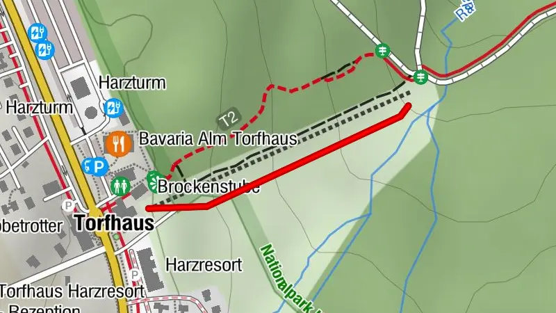 Rodelbahn  "Brockenblick" mit Rodellift am Torfhaus