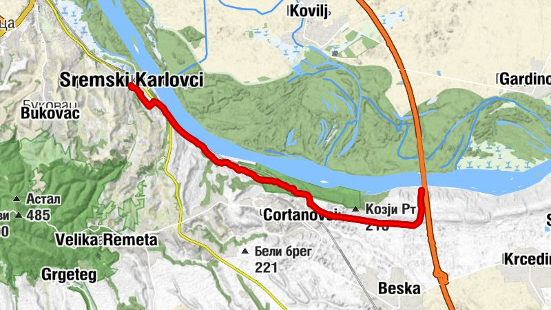 ST327 Sremski Karlovci - Beška (Brücke)