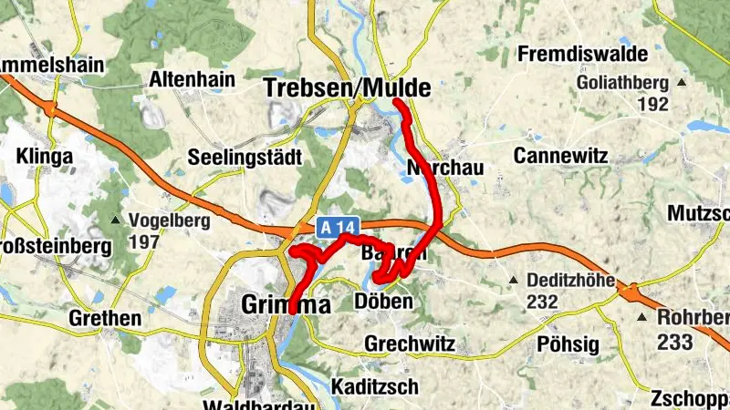 Lutherweg Sachsen von Trebsen nach Grimma
