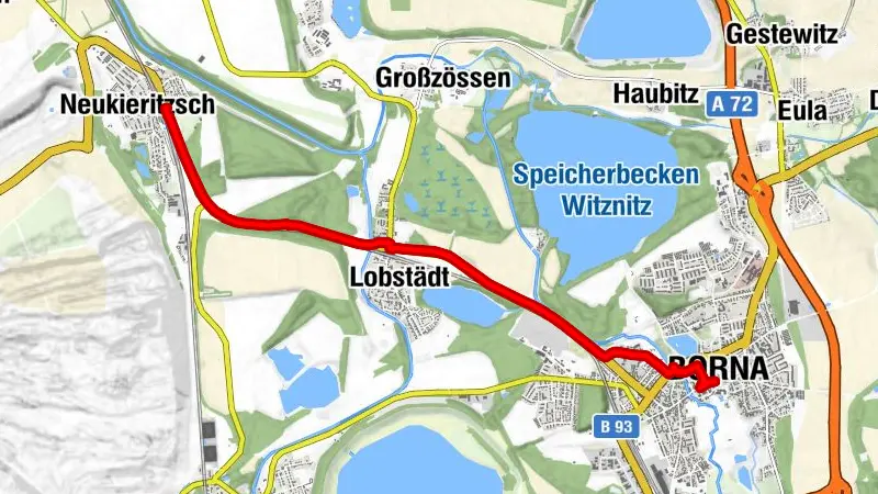 Lutherweg Sachsen von Borna nach Neukieritzsch