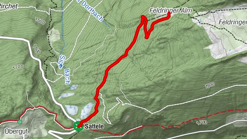 6051 Sattele - Feldring Alm