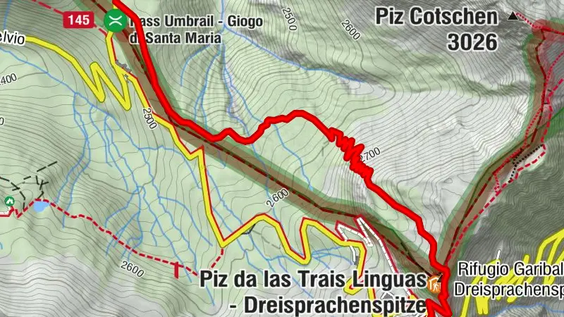 Historischer Verkehrsweg zur Dreisprachenspitze