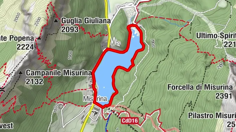Rundfahrt um den Misurina-See