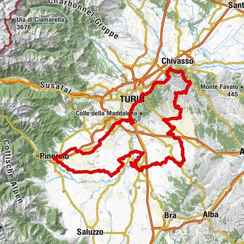 Radring südlich von Turin