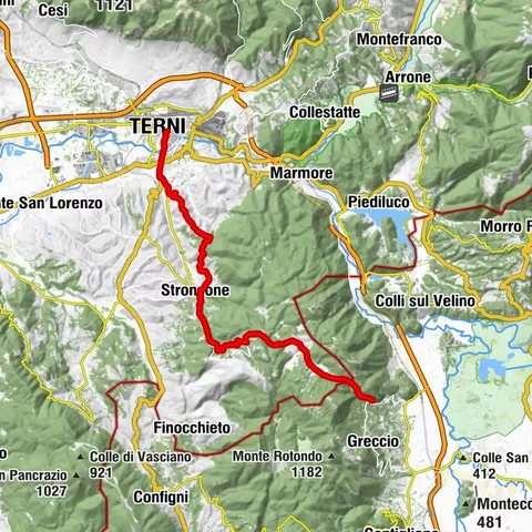 Camino di San Francesco | Etappe 15B Terni-Greccio
