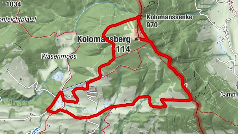 Wilson Holz-Tour auf den Kolomannsberg