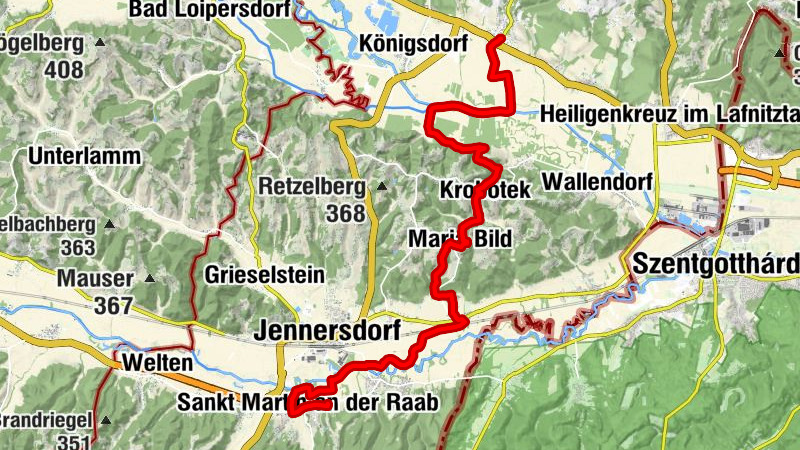 BERNSTEIN TRAIL Ostroute | Etappe 13 | Eltendorf - St.Martin an der Raab