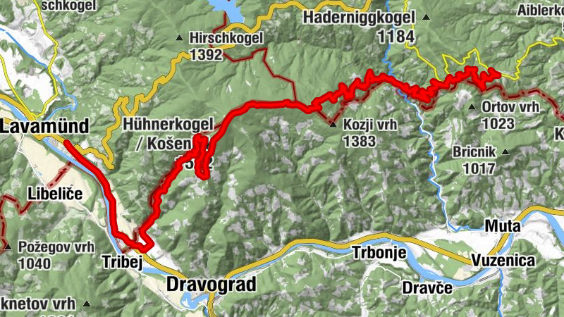 028 Grenzgänge mit Rad Ribic Silgener (St. Lorenzen) - Lavamünd