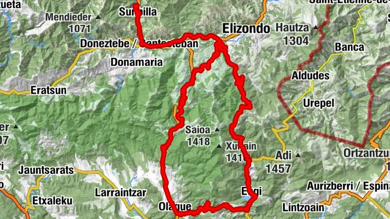 Ariztigain - Done Juanes Batailatzailen eta San Tiburzio eliza - Santa Maria eliza / Iglesia Santa Maria - San Gil Abad parrokia