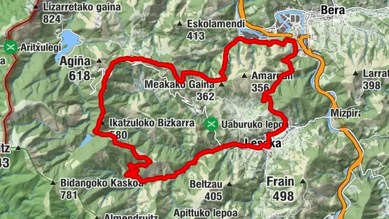 Lesaka - Agina - Illasmendi - Urdaleta