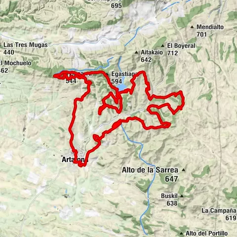 Artajona - Egastiaga - Larrabeltz - Gazteluzar