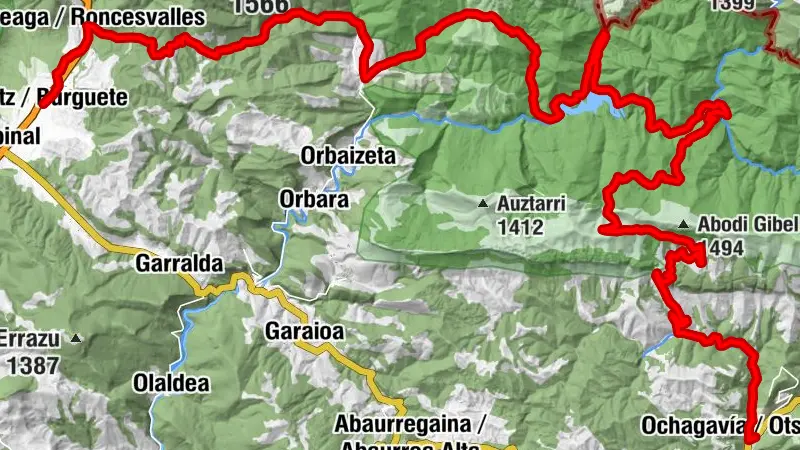 Auritz / Burguete - Done Jakueren eliza - Usategietako lepoa - Labaria