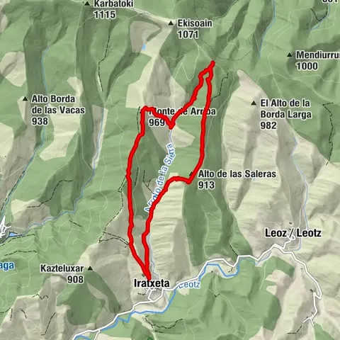 Iratxeta - Monte de Arriba - Ezpelezate - Alto de las Saleras