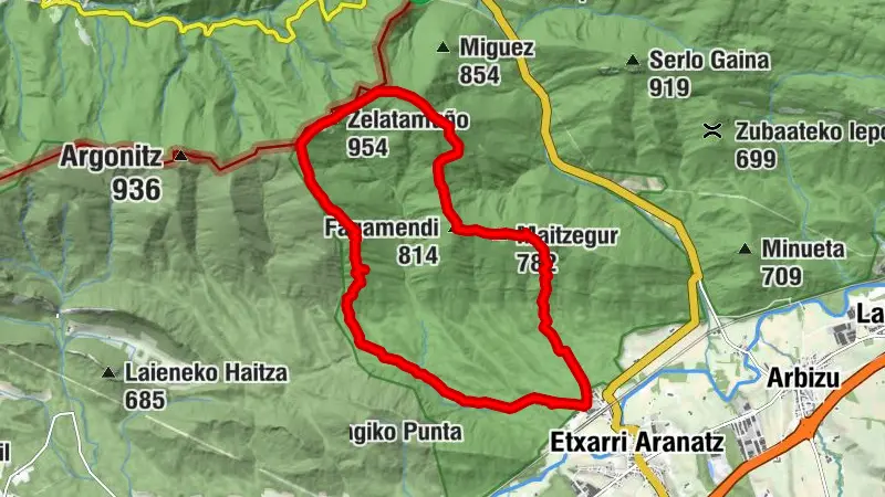 Danbolintxulo - Irumugeta - Txaradigorri - Etxarri-Aranatz