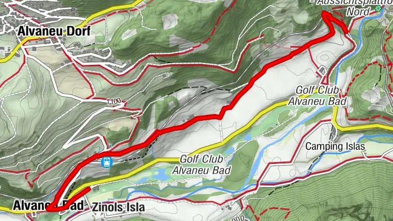 Bad Alvaneu- Hof Farsox- Schmittnertobel(Wasserweg Ansaina Teil1)