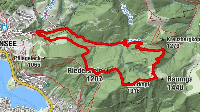 Aufstieg zur Baumgartenschneid (1444m) über Riederstein (1207m)