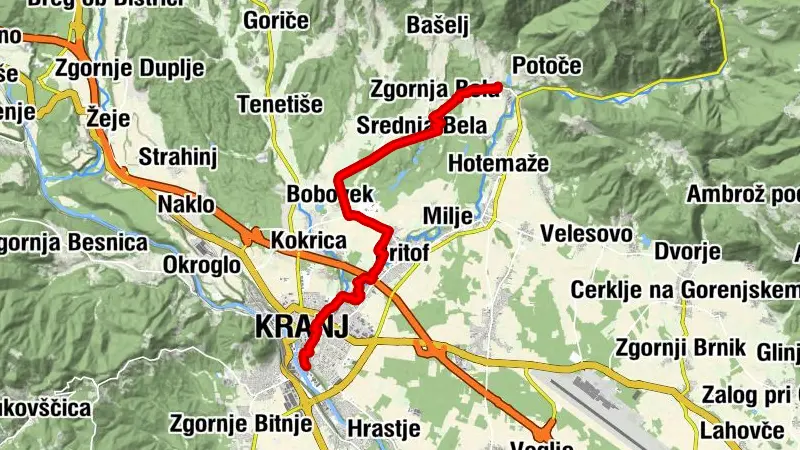 Gorski Privez - Cerkev Svetega Kancijana - Cerkev Rožnovenske Matere Božje - Cerkerv Sv. Boštjana, Fabijana in Roka na Pungartu