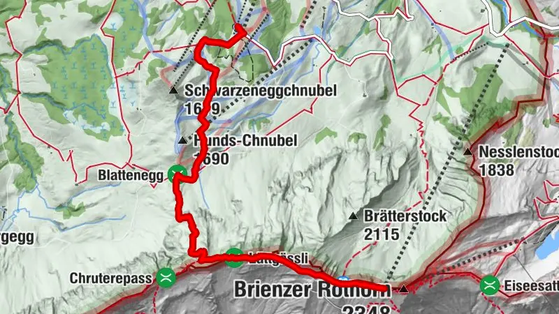 Rossweid-Blattenegg-Lättgässli-Brienzer Rothorn