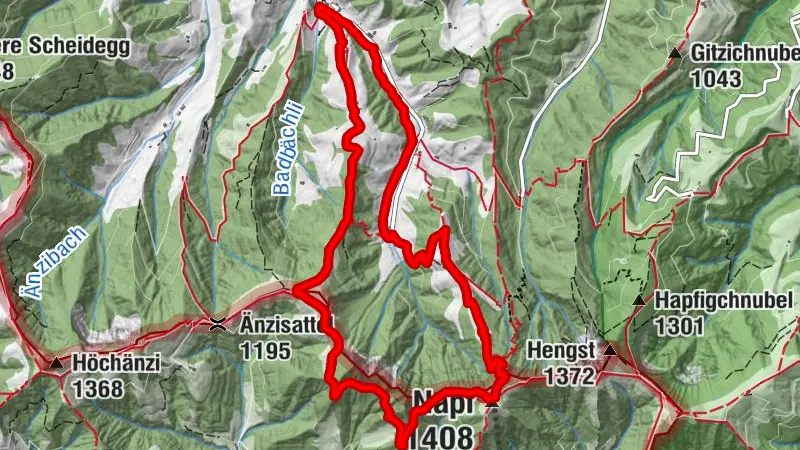 Schneeschuh Tour von  Luthern Bad auf den Napf