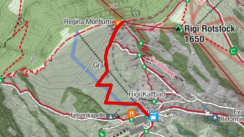Schlittelweg Rigi Staffelhöhe-Rigi Kaltbad
