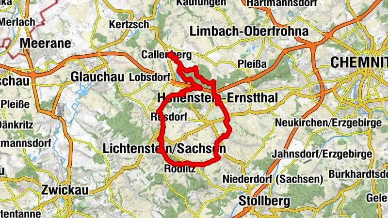 Purple Path Tour: Lichtenstein - Callenberg - H.E. - Gersdorf