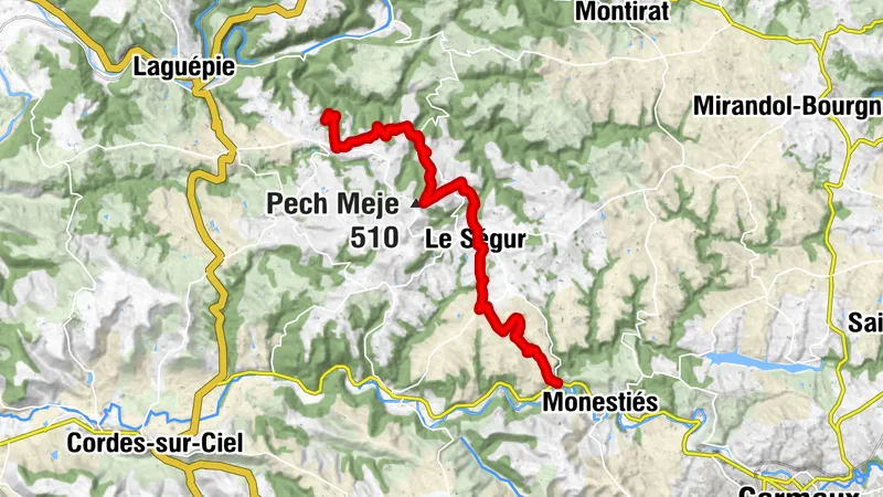 Sentier de liaison du Cérou au Viaur