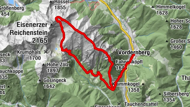 Vordernberg ➡️ Grete Klinger Steig (B,C) ➡️ Krumpen ➡️ Vordernberg (V2)