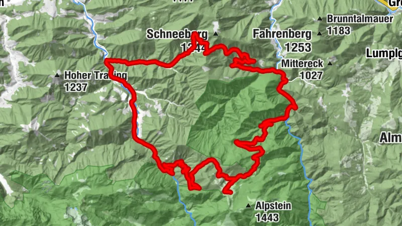 Molln - Geißhanslniedern - Weißenbachkapelle - Ebenforstalm