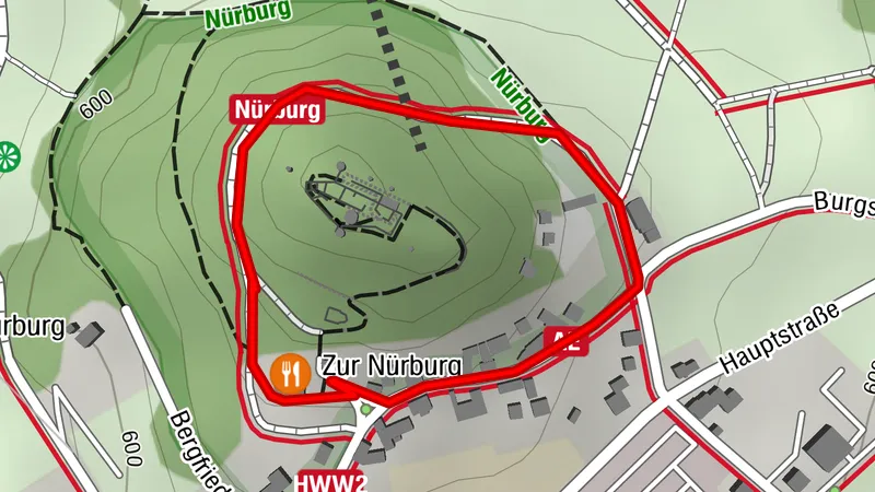 Rundweg | Kleine Burgrunde um die Burgruine Nürburg
