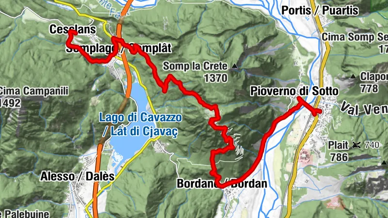 Etappe 26: Alpina Antica Trail | ET26: Cesclans - Venzone