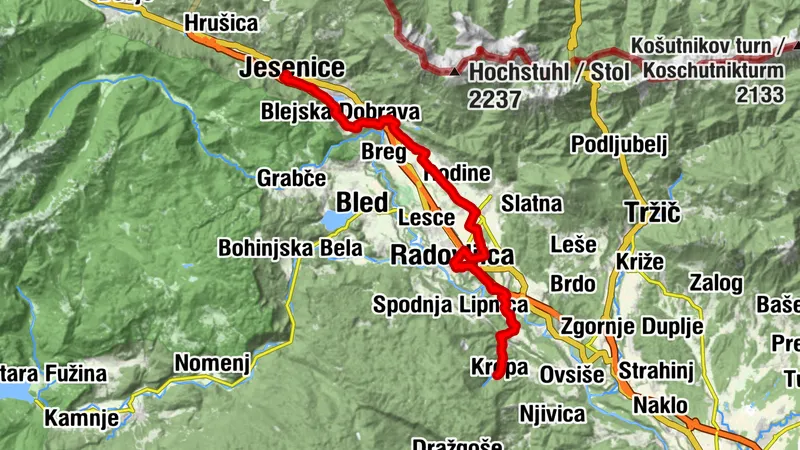 Plečnikova Gorenjska (Etapa Jesenice - Radovljica - Kropa)