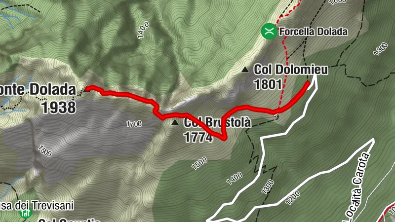 Monte Dolada (via Col Brustolà) 