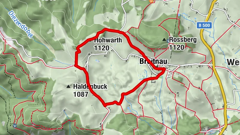 Breitnau - Vorbei an der Kapelle im Moos